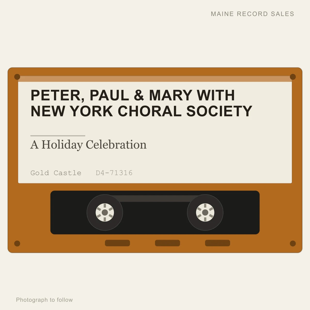 Peter, Paul & Mary With New York Choral Society - A Holiday Celebration (placeholder, photograph to follow)