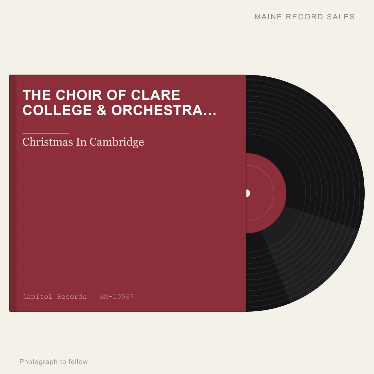 The Choir Of Clare College & Orchestra Of Clare College Conducted By John Rutter - Christmas In Cambridge (placeholder, photograph to follow)