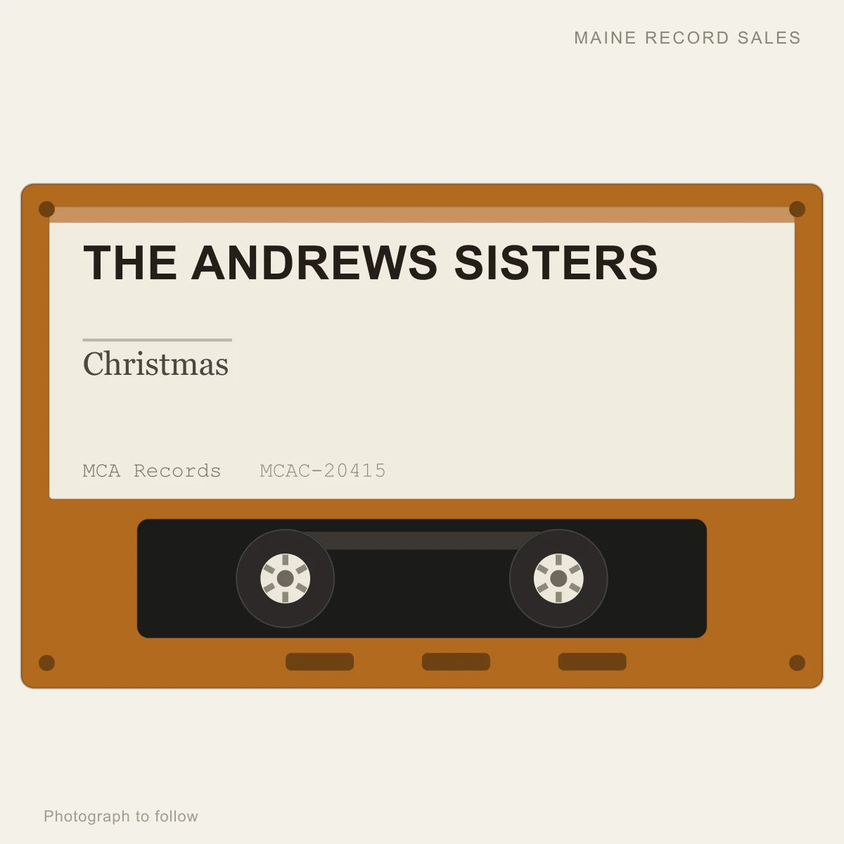 The Andrews Sisters - Christmas (placeholder, photograph to follow)