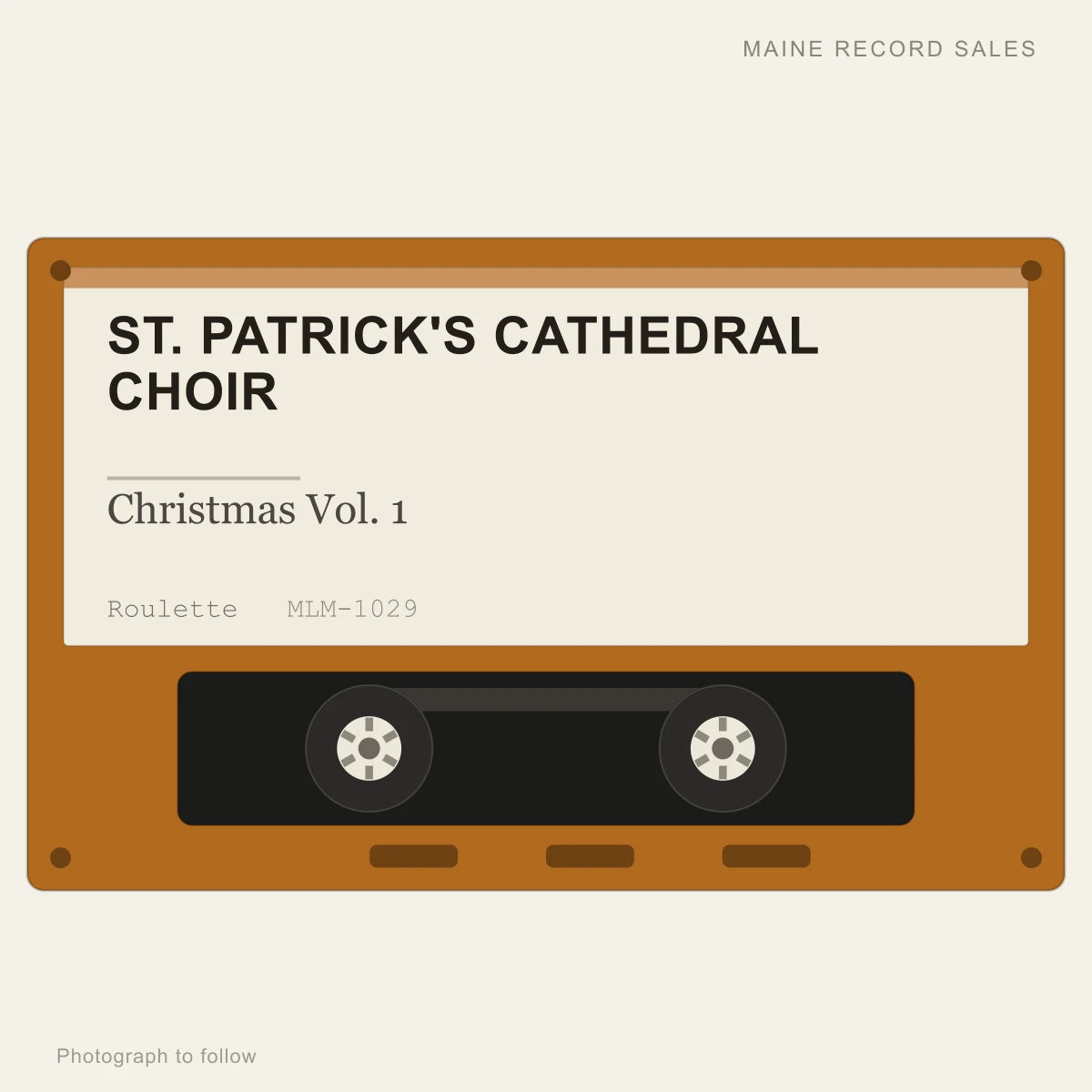 St. Patrick's Cathedral Choir - Christmas Vol. 1 (placeholder, photograph to follow)