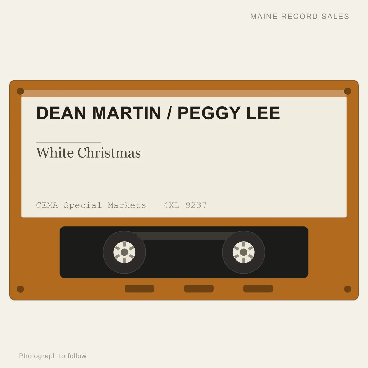 Dean Martin / Peggy Lee - White Christmas (placeholder, photograph to follow)