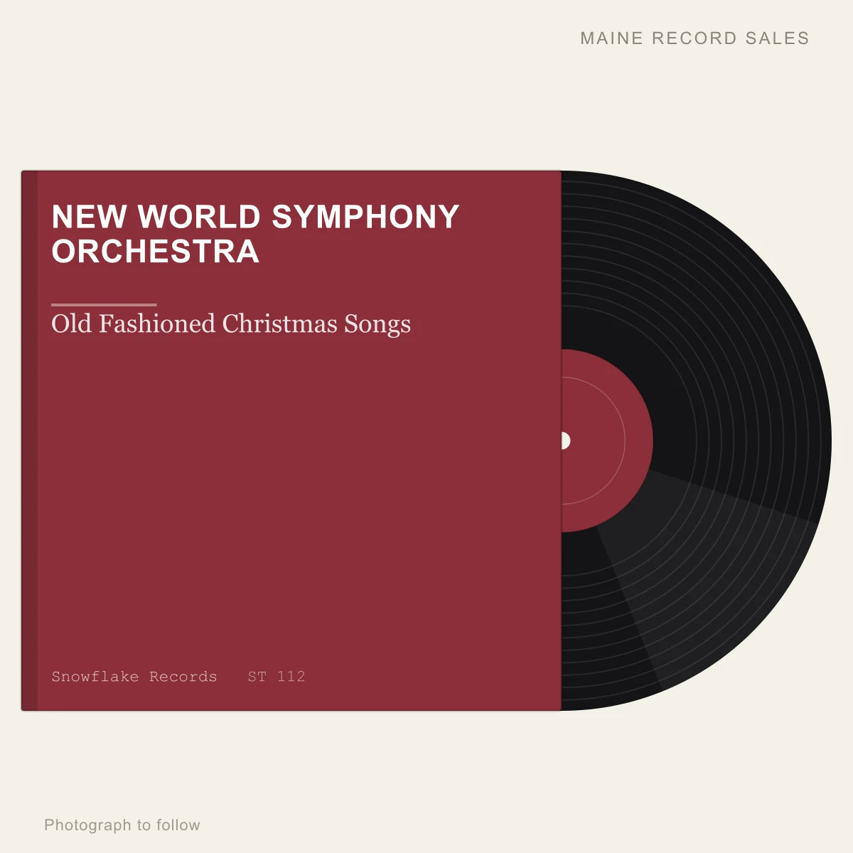 New World Symphony Orchestra - Old Fashioned Christmas Songs (placeholder, photograph to follow)