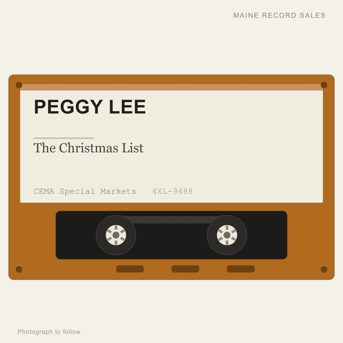 Peggy Lee - The Christmas List (placeholder, photograph to follow)