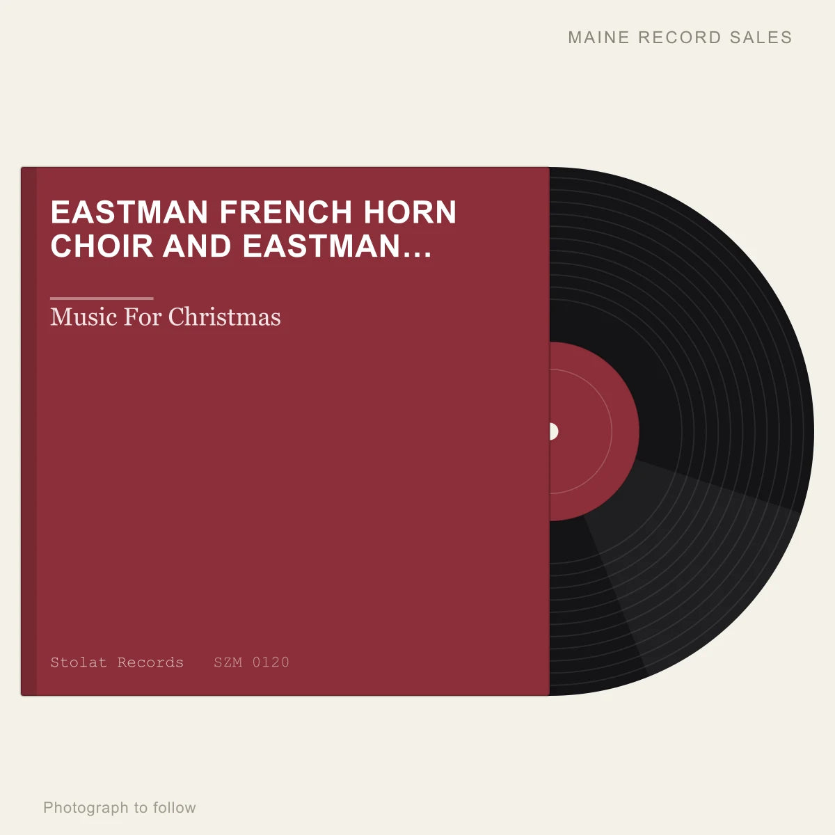 Eastman French Horn Choir And Eastman Trombone Choir - Music For Christmas (placeholder, photograph to follow)