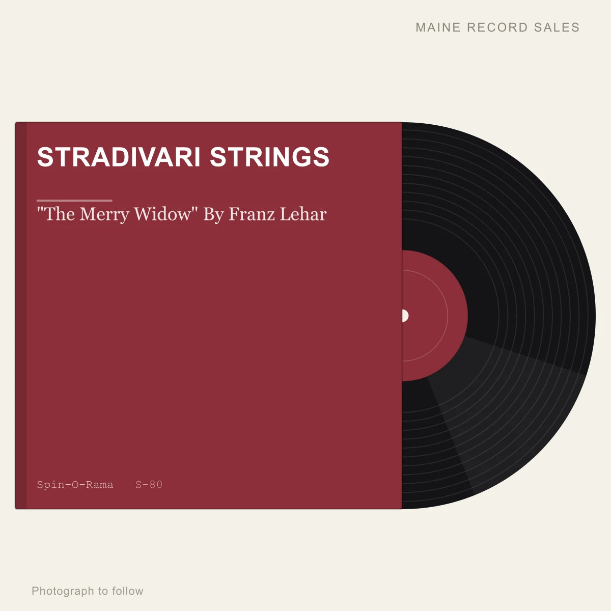 Stradivari Strings - "The Merry Widow" By Franz Lehar (placeholder, photograph to follow)