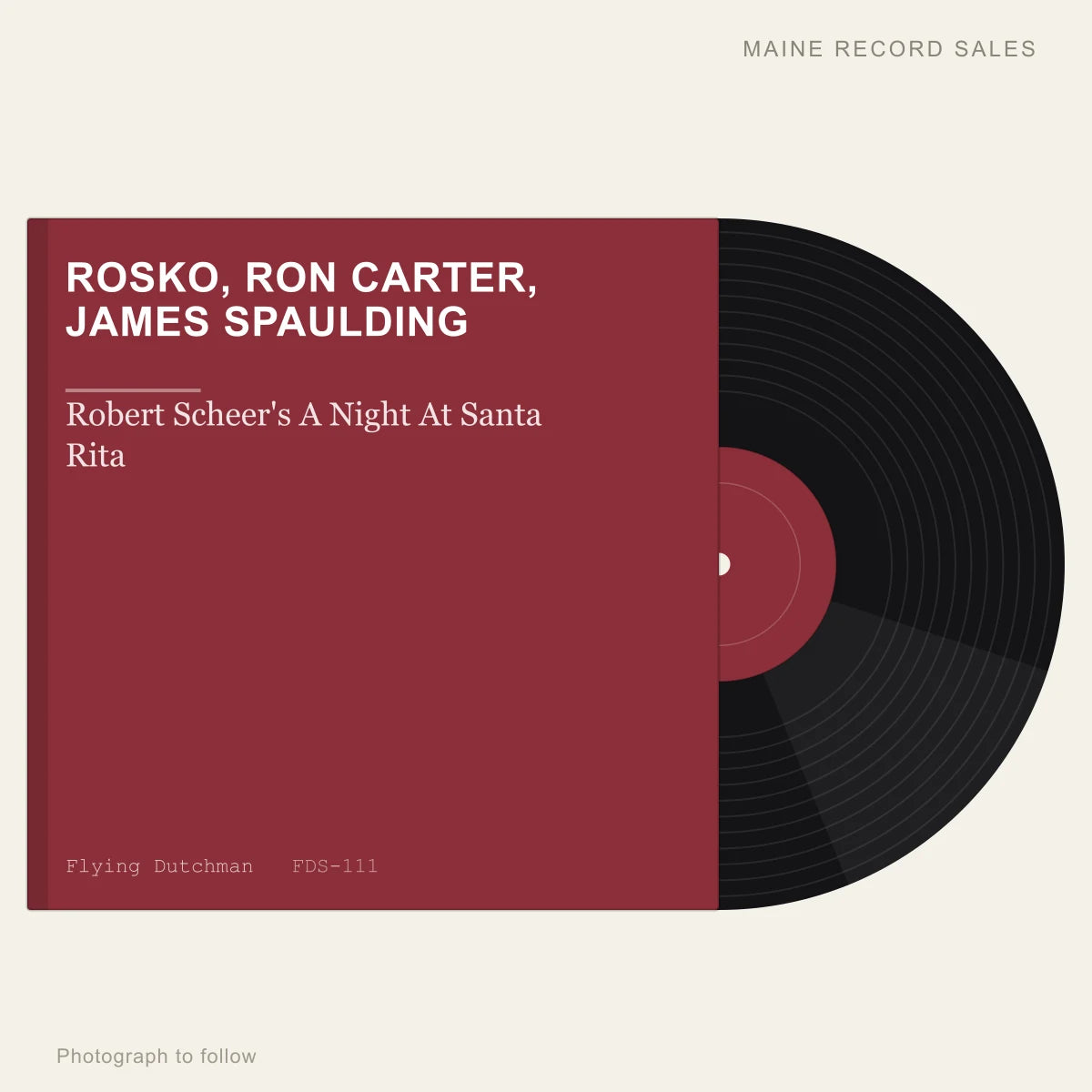 Rosko, Ron Carter, James Spaulding - Robert Scheer's A Night At Santa Rita (placeholder, photograph to follow)